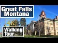 4K City Walks: Great Falls, Montana Residential Virtual Treadmill Walking Tour