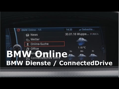 BMW Online Services ConnectedDrive CIC Menu Overview E90 E91 E92 E93