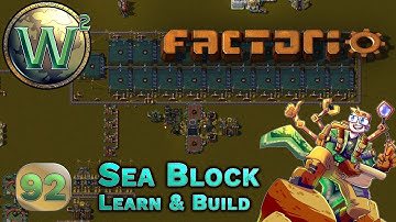 Factorio Sea Block Learn & Build - Crystal Splinters Build, Part 2 - Let