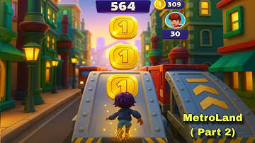 MetroLand - Endless Runner - All Levels Gameplay Pop Pi ( Part 2)