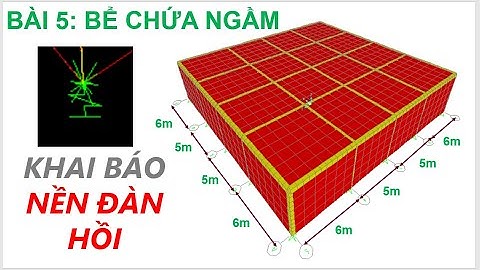 SAP2000 - BÀI 5 - Bể nước ngầm, KHAI BÁO NỀN ĐÀN HỒI , Bể chứa chất lỏng , Hướng dẫn sử dụng sap2000