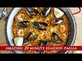 The most AMAZING 20 MINUTE Seafood Paella