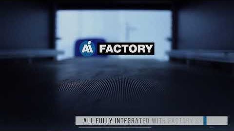 AI Factory - industrial conveyor belt with image recognition