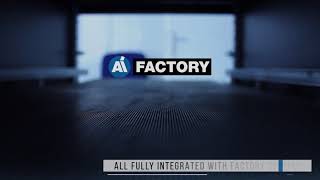 AI Factory - industrial conveyor belt with image recognition