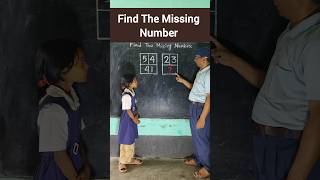 Find The Missing Number 🤔 #short #education #maths #school #students #ytshorts #trending