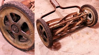 Completely Restore this Vintage Rusty Cast Iron Reel Mower