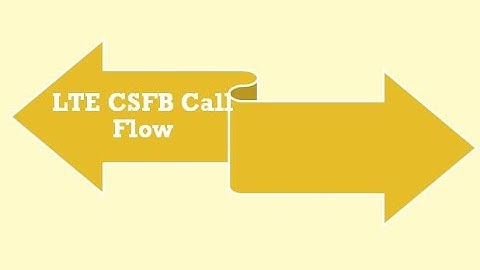 CSFB Call Flow in LTE Network