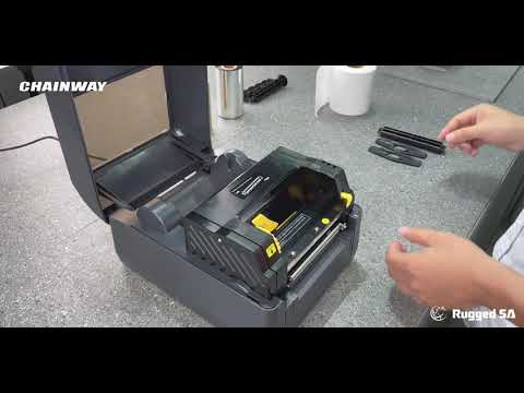 HOW TO LOAD LABELS AND RIBBONS | CHAINWAY CP20 BARCODE PRINTER | RUGGED SA