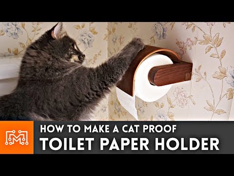 Cat Proof Toilet Paper Holder Bent Lamination Youtube