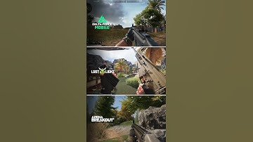 DELTA FORCE MOBILE VS LOST LIGHT VS ARENA BREAKOUT GAME GUNS COMPARISON