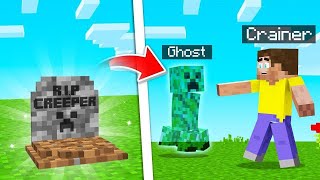 MINECRAFT But If You KILL CREEPERS They Become GHOSTS!