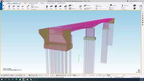 Cantilever Bridge in Tekla. Using Rhino-Grasshoppper