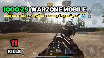 THIS IS SO LAG AND UNTIL FORCE CLOSE 2 TIMES - IQOO Z9 SNAPDRAGON 7 GEN 3 COD WARZONE MOBILE TEST