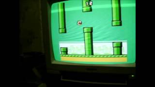Flappy Bird  (2014) running on 1988 Commodore 128D in C64 Mode from Datasette High Score 41
