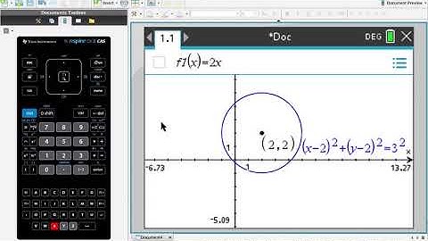 Graphing Circles CAS skills