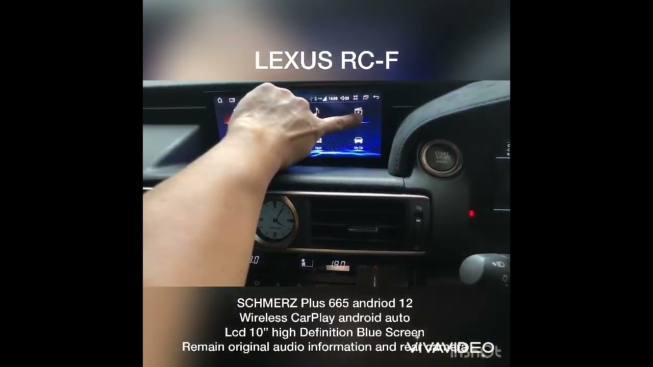 LEXUS RC-F wireless CarPlay android auto