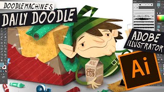 Lazy Wrapper (aka Drunk Elf) ~ Adobe Illustrator Drawing Demo Guía