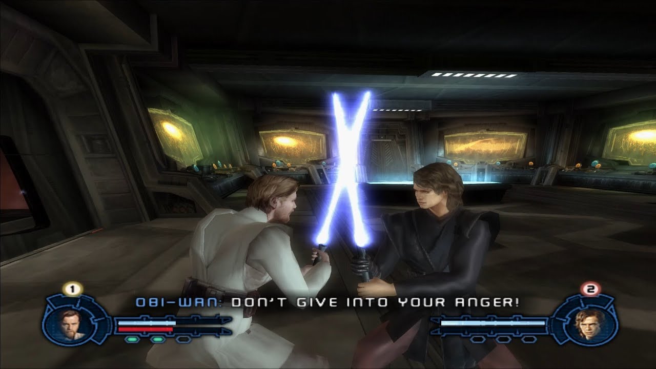 Бой Оби-Вана против Энакина в диспетчерской Мустафара — геймплей за Оби-Вана в «Звёздных войнах: ...