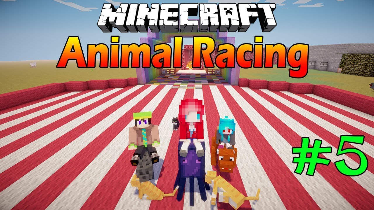 Minecraft AnimalRacing #5 แข่งขี่สัตว์กับSamLaunching 😃 - YouTube