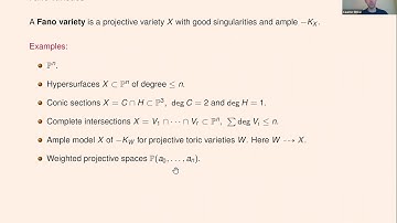 Caucher Birkar | Log Calabi-Yau fibrations
