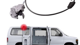 2011 ford E-150 - how to install right-side hinged-door upper-left latch assembly.
