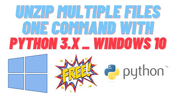 How to unzip multiple fileX.zip to folders simultaneously with Python 3