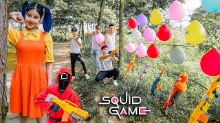 Nerf War Squid Game | Archery Balloon Shooting Challenge Special nerf Weapon Rewards screenshot 2