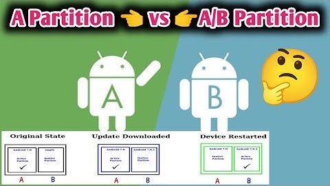 A Partition VS AB Partition Working | what is ab & a only partition in android | partition a vs ab