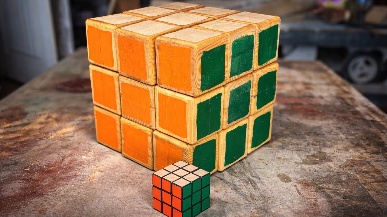 I Built a Giant Wooden Rubik’s Cube That Actually Works #rubikscube ...