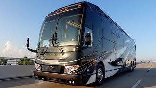 The NICEST Prevost Marathon Coach (and Stacker Trailer) I've ever seen!!