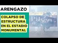 Colapsa estructura en el Estadio Monumental: el momento exacto del accidente