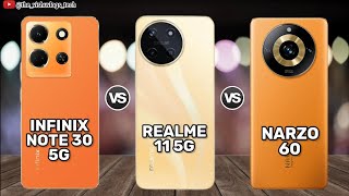 Infinix Note 30 5G vs Realme 11 5G vs Realme Narzo 60 || Comparison Video | Price & Reviews 2023