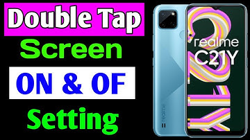Realme c21y double tap setting | Realme c21y me double tap se screen on of kaise kare
