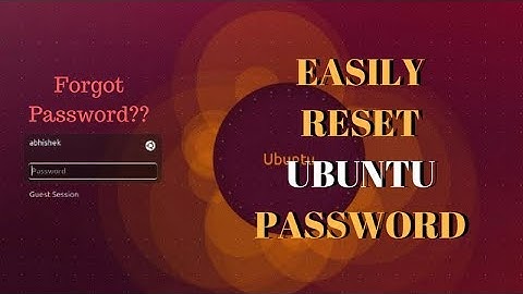 Forgot Ubuntu Password? Here