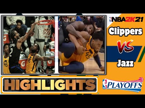LA Clippers Vs Utah Jazz GAME 4 Highlights L Patrick Beverley Hustling To Create A Jump Ball