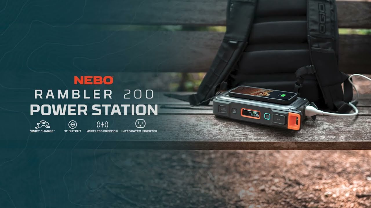 Preview of NEBO Rambler 200 Power Station Video