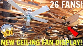 New Ceiling Fan Display - My Biggest Display EVER