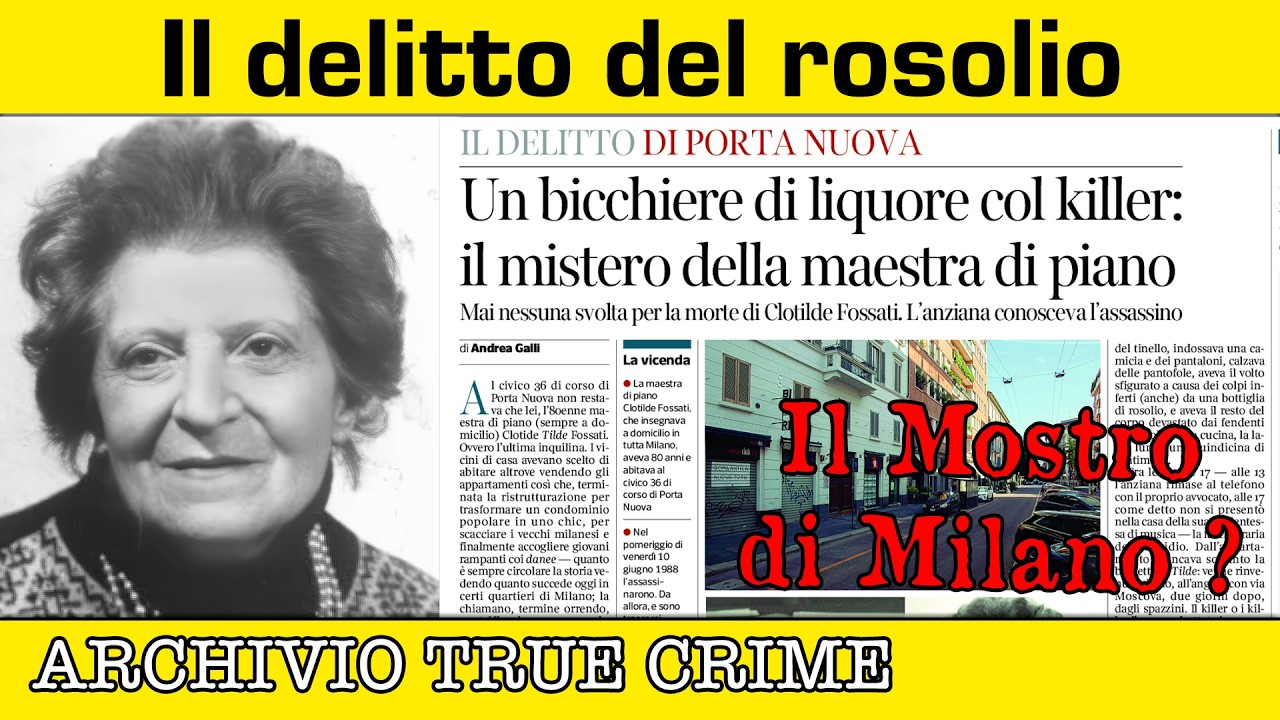 Il delitto del rosolio | ARCHIVIO TRUE CRIME