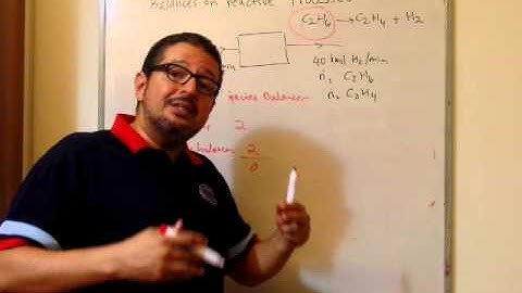 Lec 17 | Material Balances | Balances of Reactive Processes