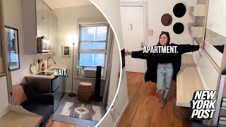 Details I live in a closet-size 80-square-foot NYC apartment: See inside | New York Post Update