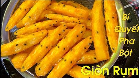 KHOAI LANG CHIÊN GIÒN/Làm Theo Cách Này KHOAI LANG CHIÊN GIÒN LÂU Thơm Béo Rất Ngon Đơn Giản dễ làm.