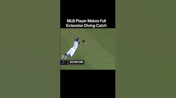 MLB Player Makes Full Extension Diving Catch #sports #baseball #mlb #foryou
