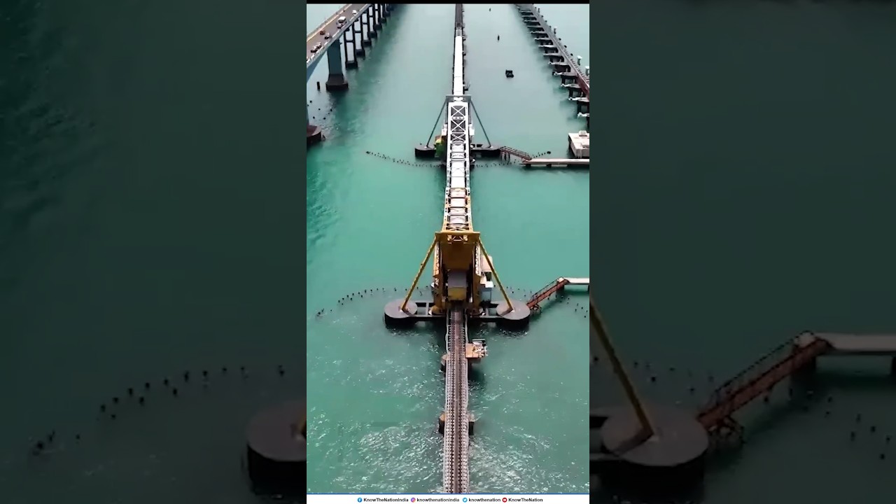 India’s first vertical lift sea bridge!PM Narendra Modi will inaugurate the Pamban Rail Bridge