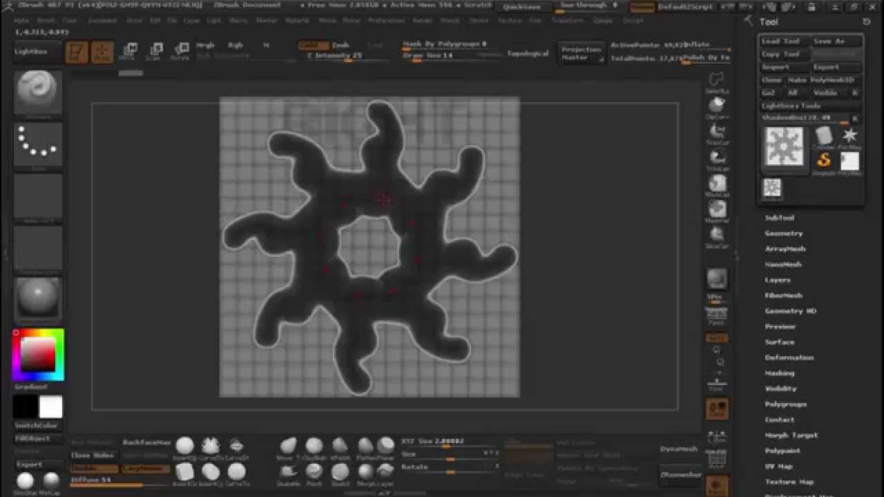 how to make shadow in zbrush