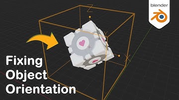 Fixing Object Orientation in blender 3D