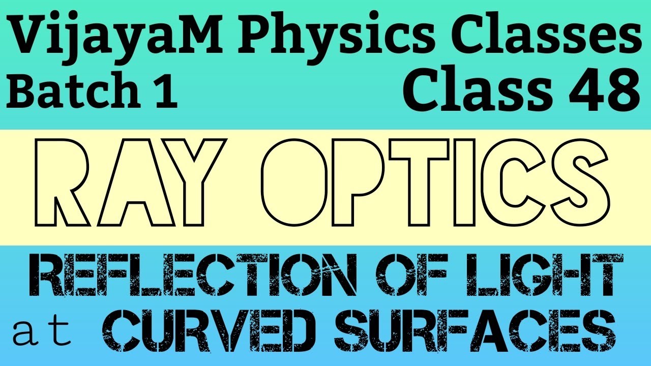 RAY OPTICS Class 48 (Batch 1) YouTube