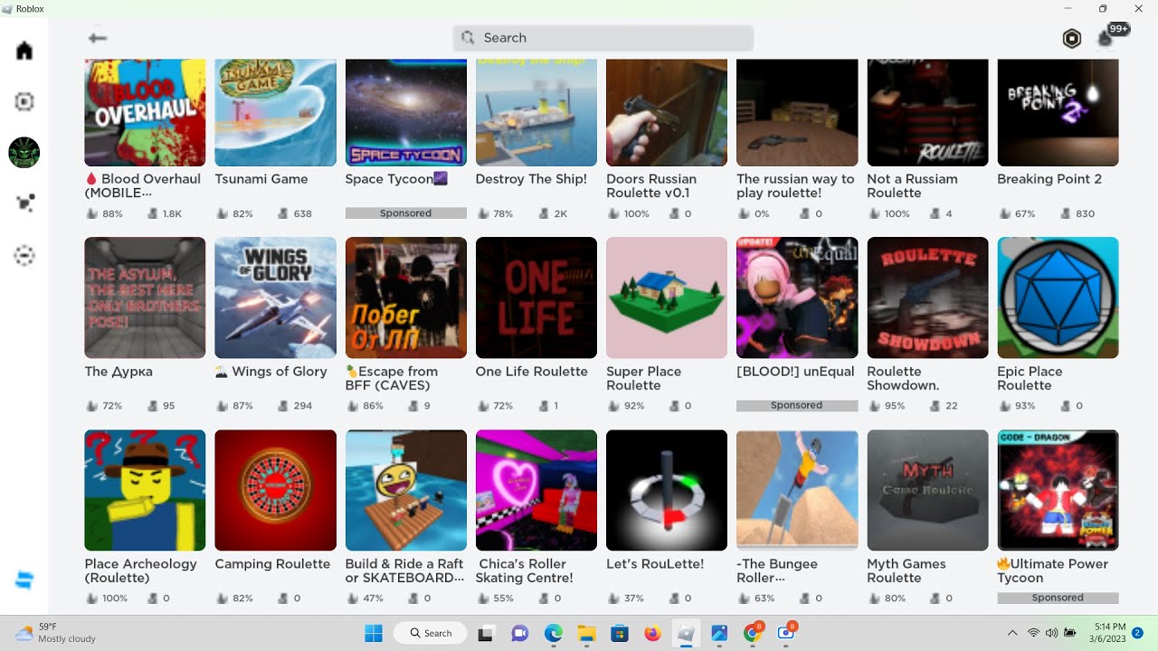 Scroll down and click a random game. - YouTube