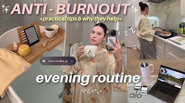 ANTI-BURNOUT EVENING ROUTINE | steps that work, home pilates, pampering myself, cooking, diy crafts