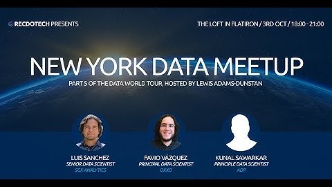 Data Science for Value Creation | Part 5, Data World Tour
