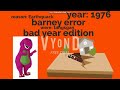 Barney error bad year edition (remake) (cringe)